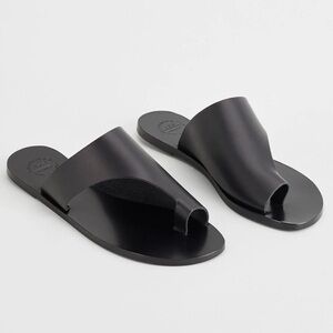 ATP Rosa Sandals Black Leather